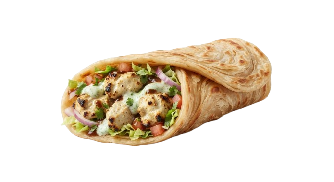 Chicken Malai Boti Paratha
